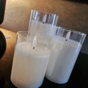 Led kaarsen set 3 wit