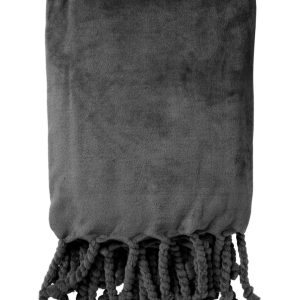 FLORIJN - Wohndecke Fleece 150x200 cm - Antracietgrijs - antraciet