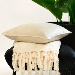 FLORIJN - Deken fleece 150x200 cm - Sneeuwwitje - wit