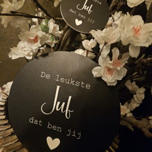 Muurcirkel Juf 20 cm